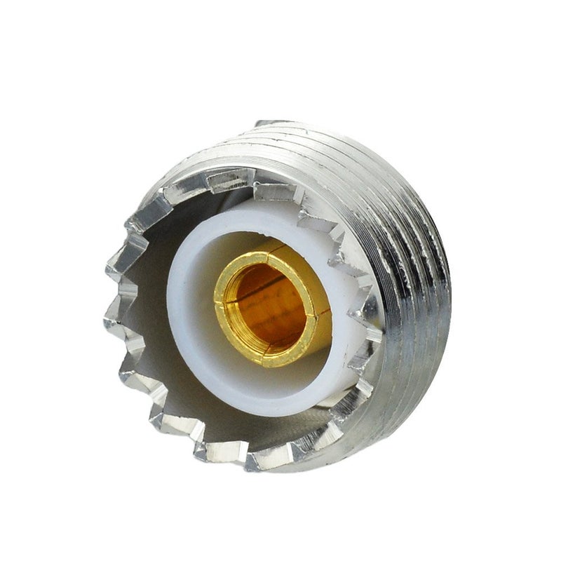 Eightwood SO239 to SO239 Coax Connector Adapter UHF Female to Female Coupler 2-Pack for CB Amateur Radio Antenna - Image 5